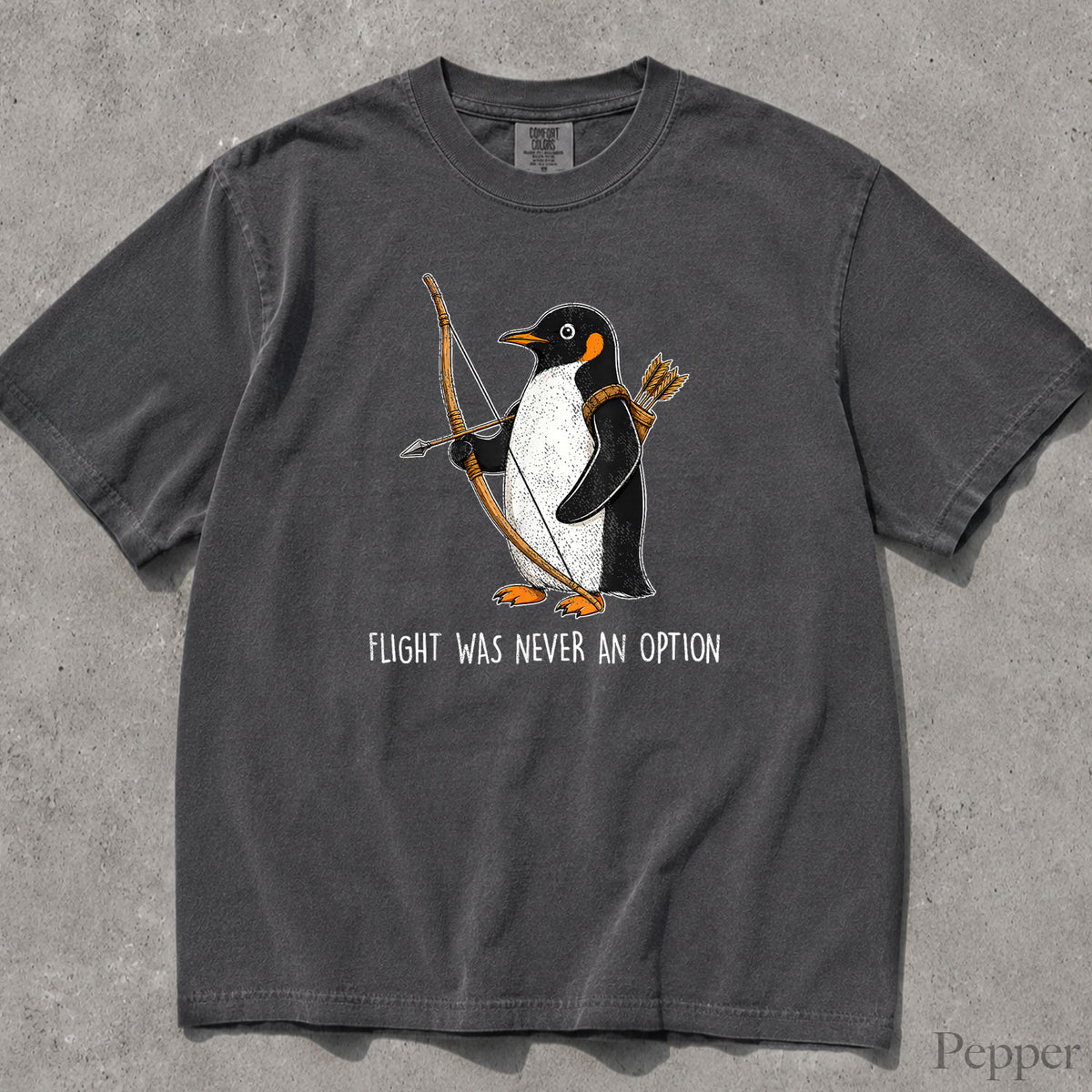Archer Penguin Comfort Colors T-Shirt