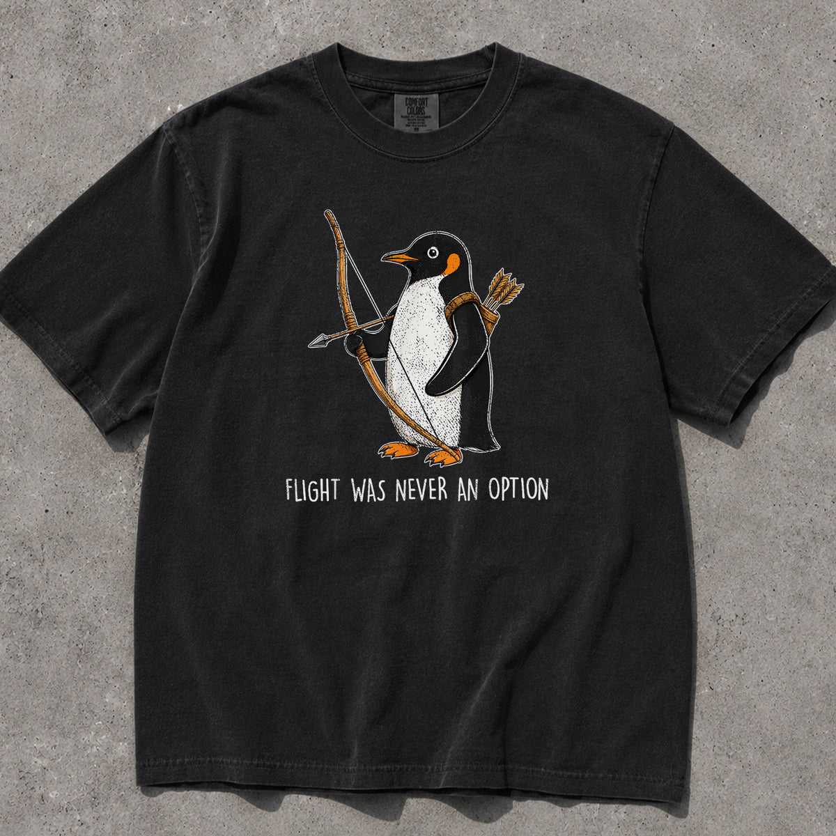 Archer Penguin Comfort Colors T-Shirt