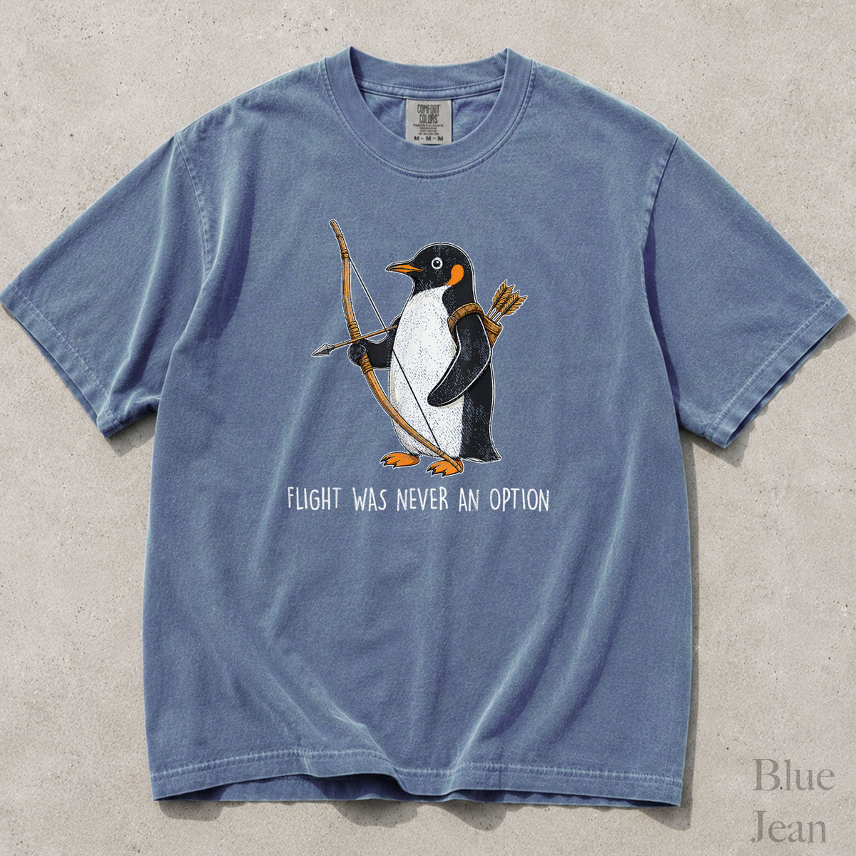 Archer Penguin Comfort Colors T-Shirt