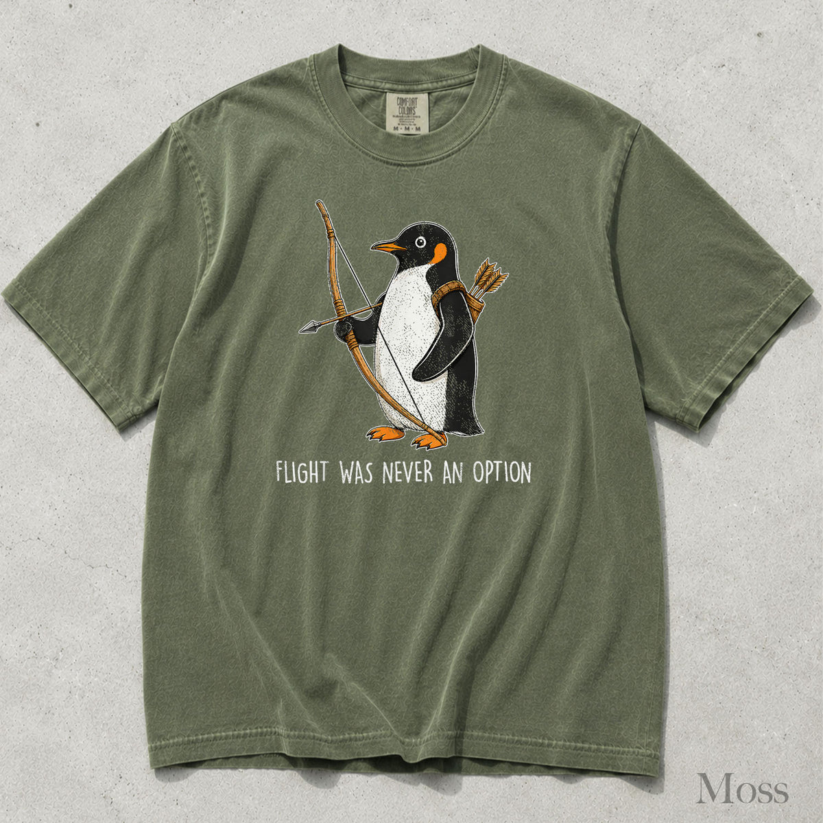 Archer Penguin Comfort Colors T-Shirt