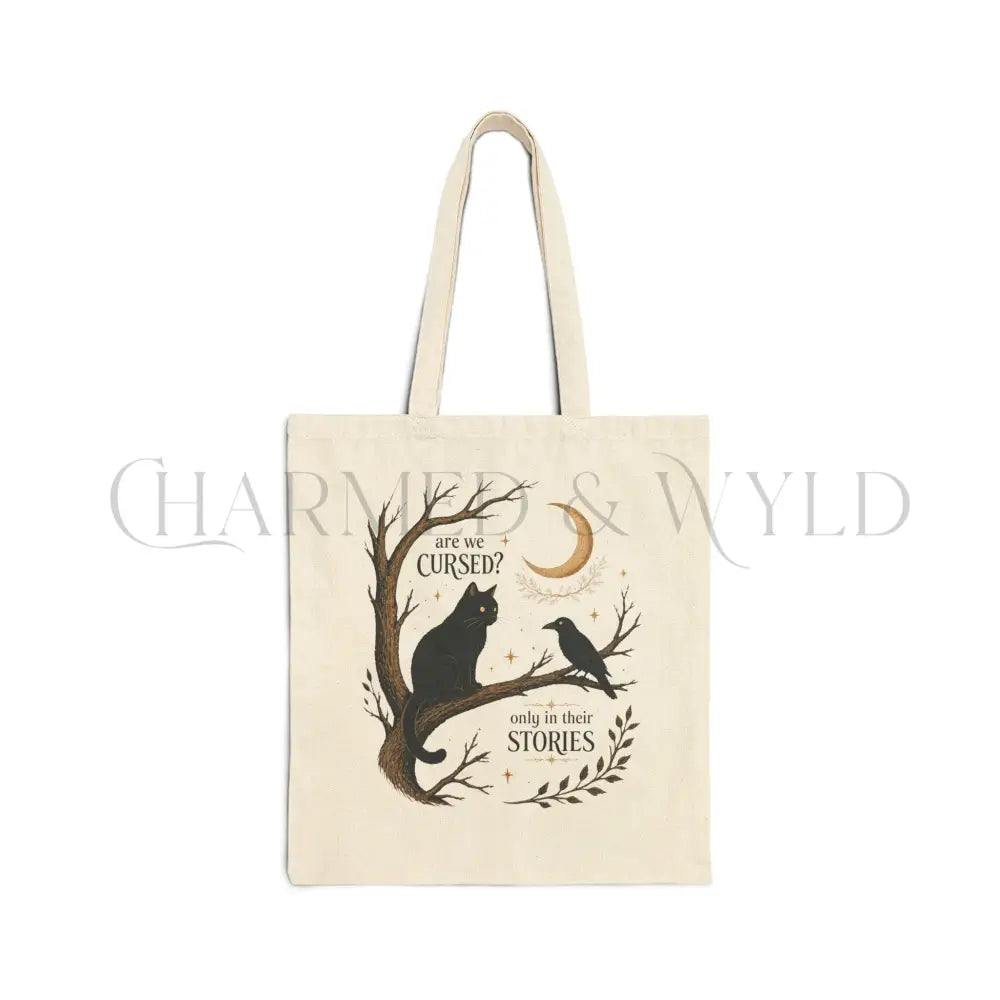 Are We Cursed Cotton Tote Bag - Charmed and Wyld