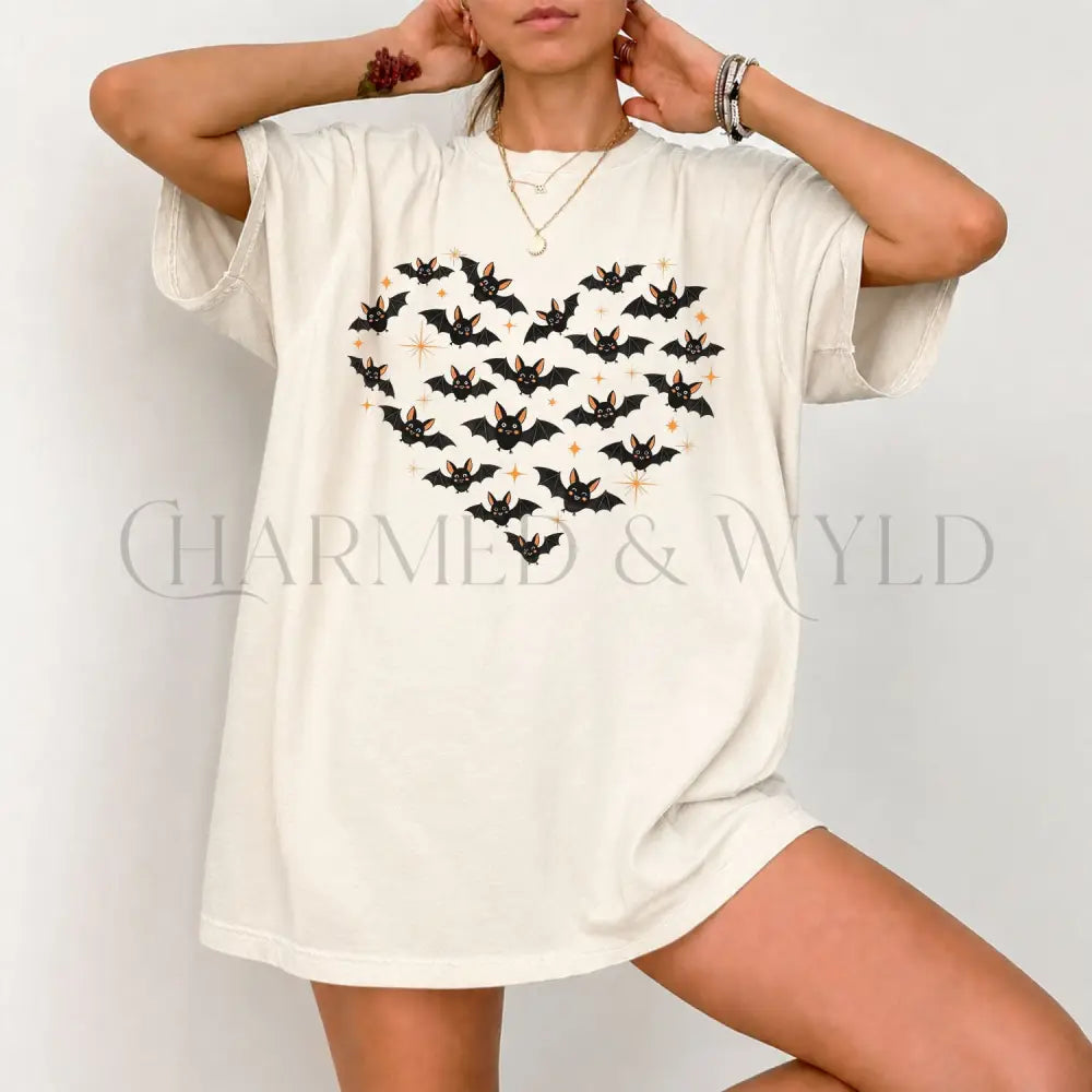 Bat Heart Comfort Colors T-Shirt - T-Shirt