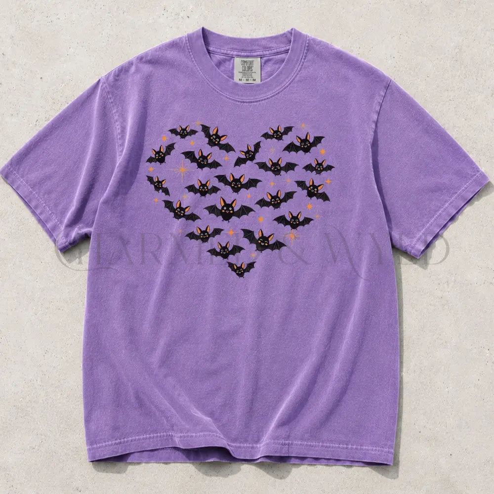 Bat Heart Comfort Colors T-Shirt - T-Shirt
