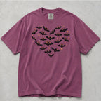 Bat Heart Comfort Colors T-Shirt - Berry / S - T-Shirt
