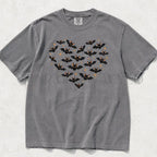 Bat Heart Comfort Colors T-Shirt - Grey / S - T-Shirt