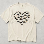 Bat Heart Comfort Colors T-Shirt - Ivory / S - T-Shirt