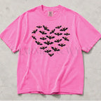 Bat Heart Comfort Colors T-Shirt - Neon Pink / S - T-Shirt