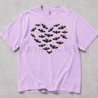 Bat Heart Comfort Colors T-Shirt - Orchid / S - T-Shirt