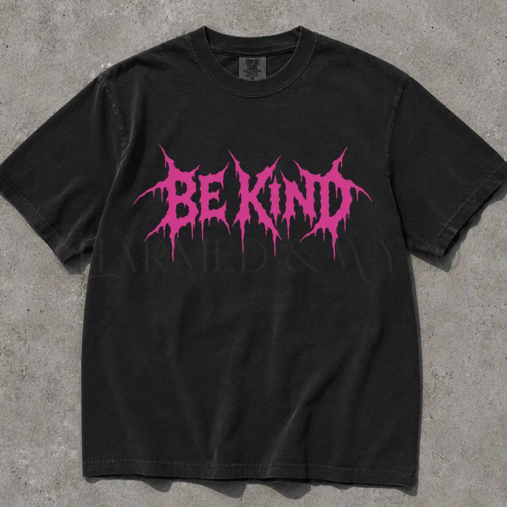 Be Kind Punk Comfort Colors T-Shirt - Black / S - T-Shirt