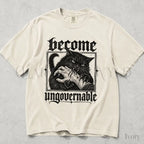 Become Ungovernable Cat Comfort Colors T-Shirt - T-Shirt