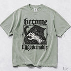 Become Ungovernable Cat Comfort Colors T-Shirt - Bay / S - T-Shirt