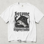 Become Ungovernable Cat Comfort Colors T-Shirt - White / S - T-Shirt