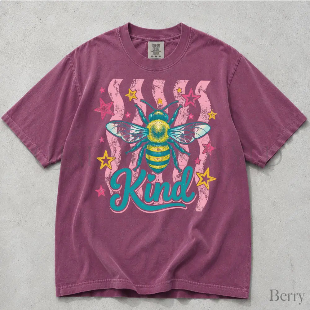 Bee Kind Comfort Colors T-Shirt - Berry / S - T-Shirt