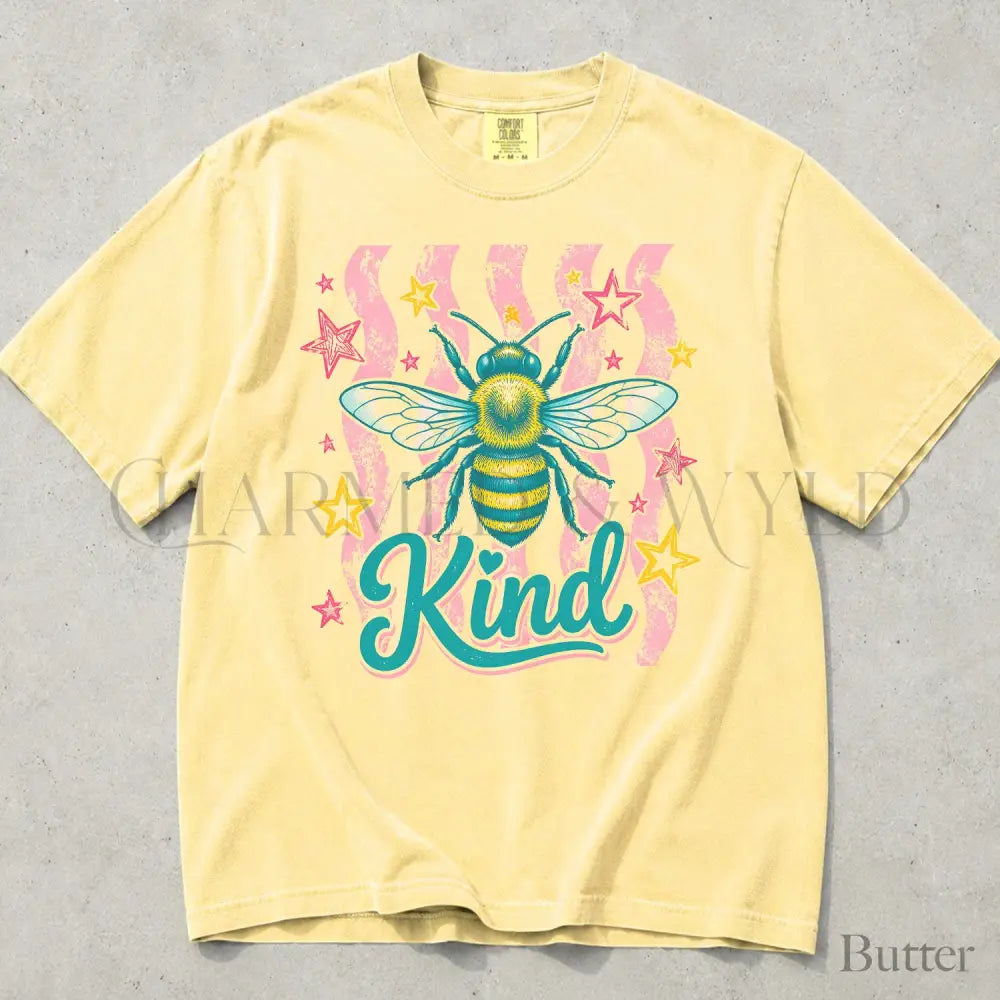 Bee Kind Comfort Colors T-Shirt - Butter / S - T-Shirt