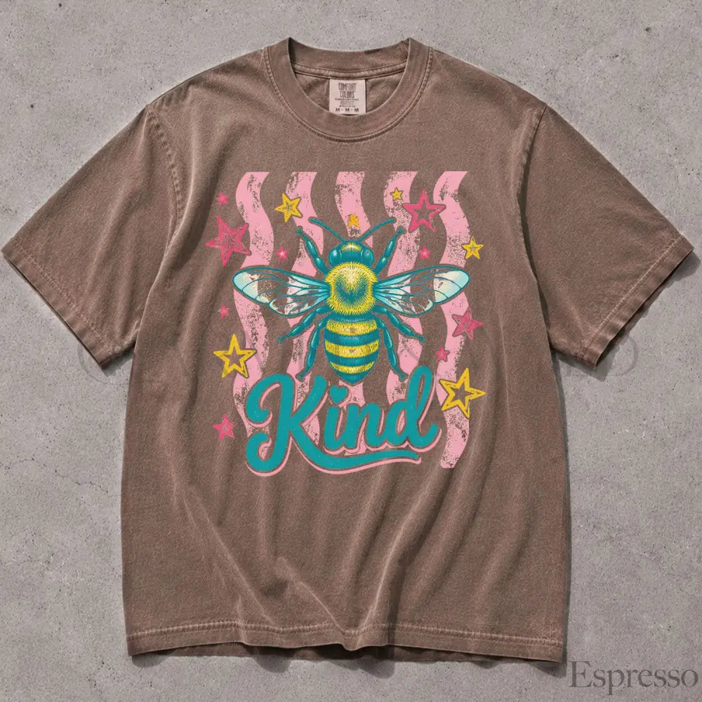 Bee Kind Comfort Colors T-Shirt - Espresso / S - T-Shirt