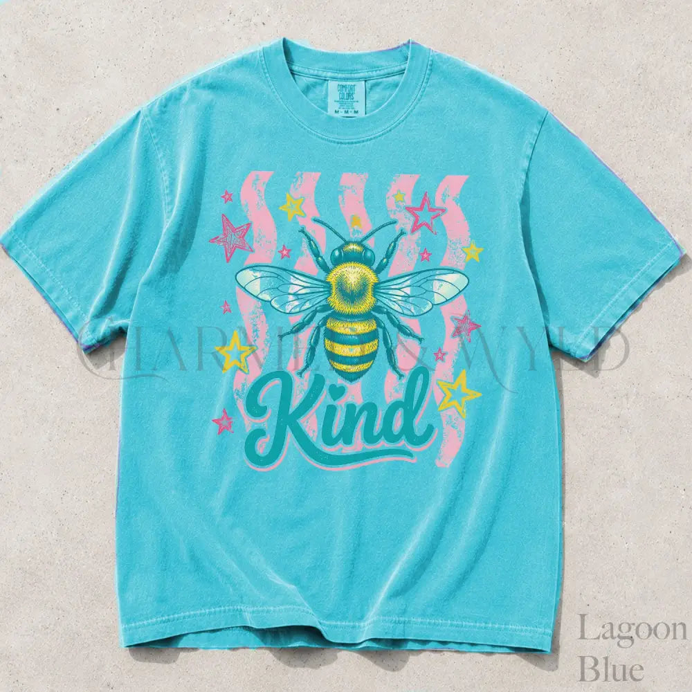 Bee Kind Comfort Colors T-Shirt - Lagoon Blue / S - T-Shirt