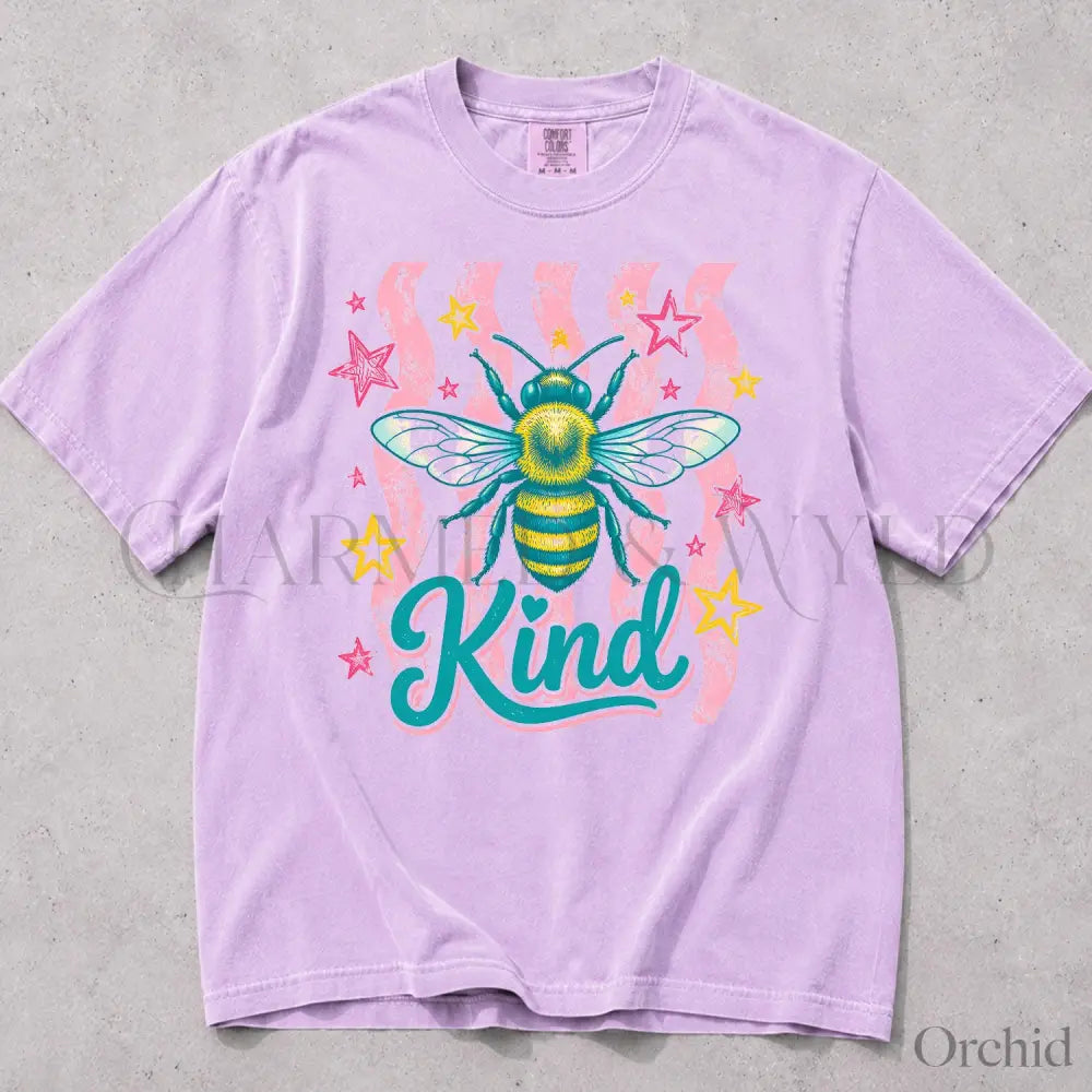 Bee Kind Comfort Colors T-Shirt - Orchid / S - T-Shirt