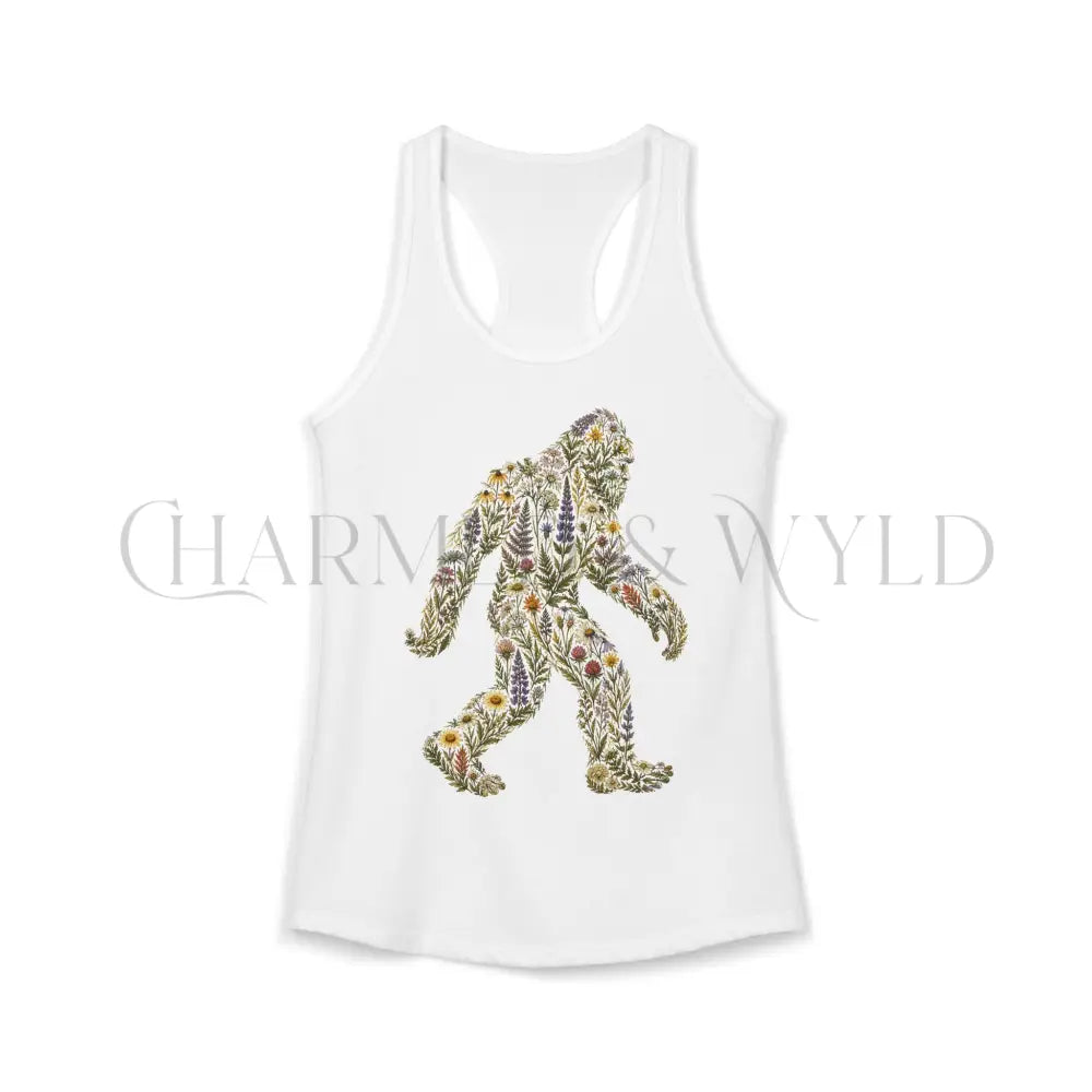 Bigfoot Wildflower Racerback Tank Top - Charmed and Wyld