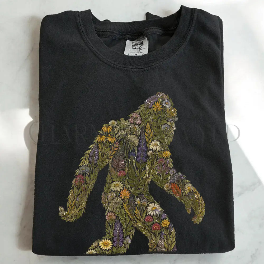 Bigfoot Wildflower T-Shirt - Black / S - T-Shirt