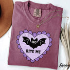 Bite Me Bat Comfort Colors T-Shirt - Berry / S - T-Shirt
