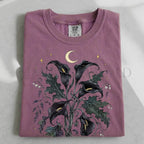 Black Calla Lily Flower T-Shirt - Berry / S - T-Shirt