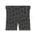 Black Cat Biker Shorts - All Over Prints