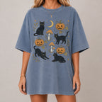 Black Cat Pumpkin Patch T-Shirt