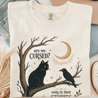 Are We Cursed Black Cat Raven T-Shirt