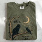 Are We Cursed Black Cat Raven T-Shirt