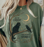 Are We Cursed Black Cat Raven T-Shirt