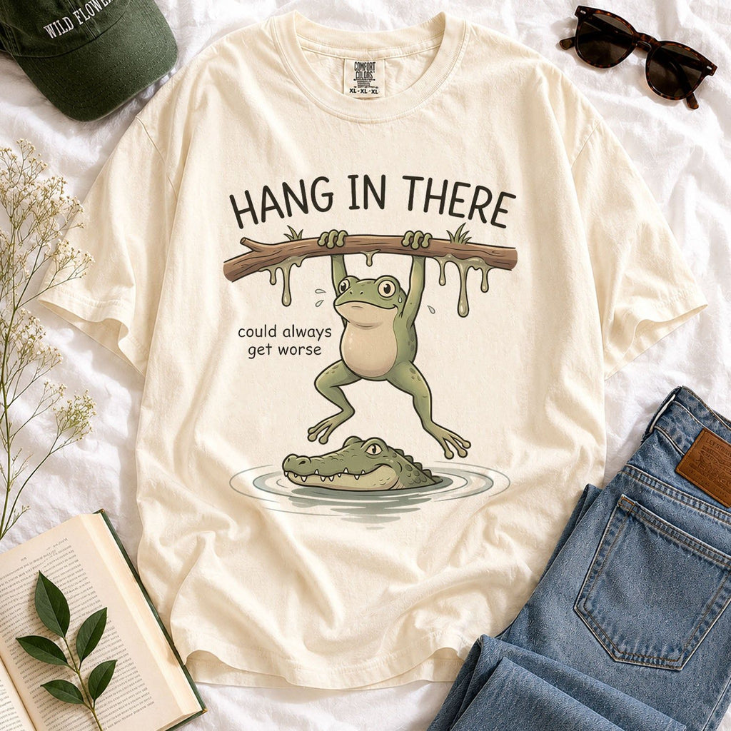 Hang In There Frog T-shirt