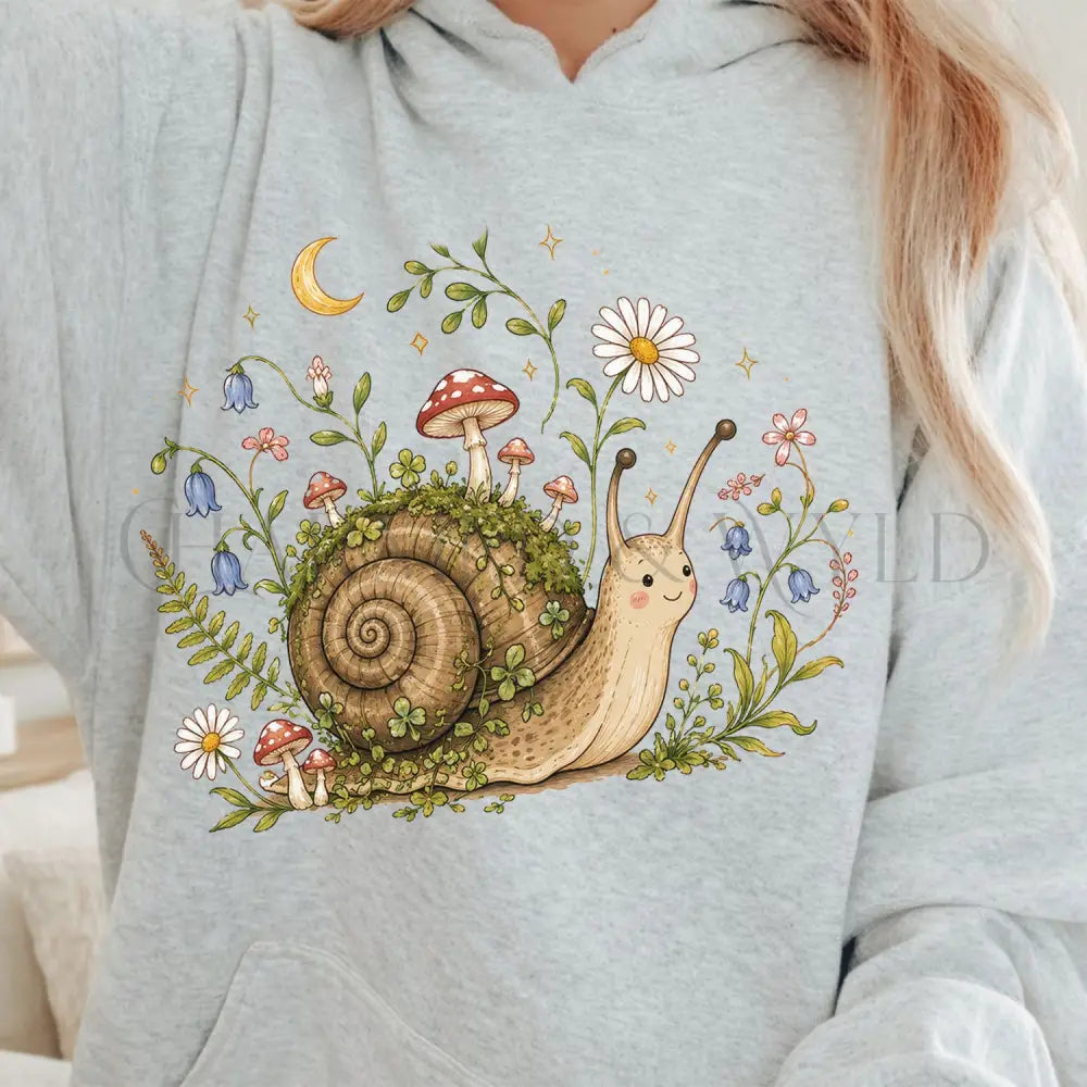 Blooming At My Own Pace Hooded Sweatshirt - Ash / S - Hoodie