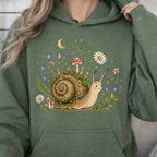 Blooming At My Own Pace Hooded Sweatshirt - Military Green / S - Hoodie