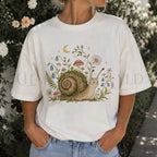 Blooming at My Own Pace Snail T-Shirt - T-Shirt