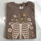 Blooming Bones Skeleton T-Shirt - T-Shirt
