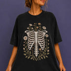 Blooming Bones Skeleton T-Shirt - T-Shirt