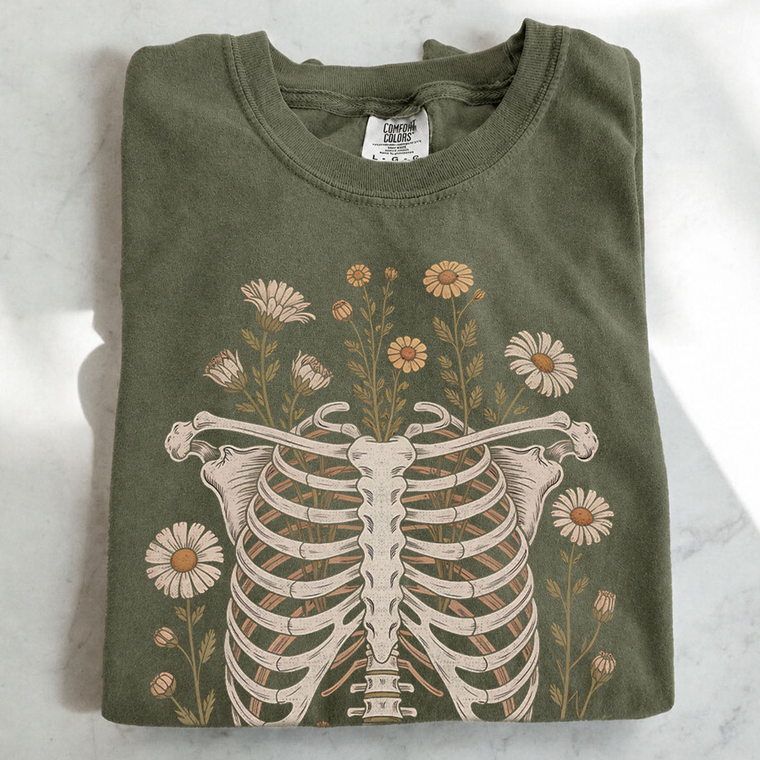 Blooming Bones Skeleton T-Shirt