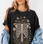 Blooming Bones Skeleton T-Shirt