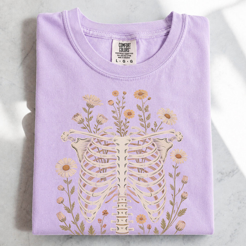 Blooming Bones Skeleton T-Shirt