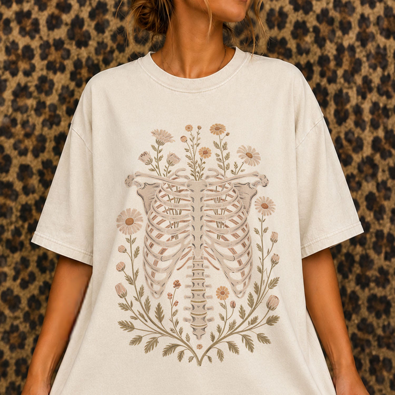 Blooming Bones Skeleton T-Shirt
