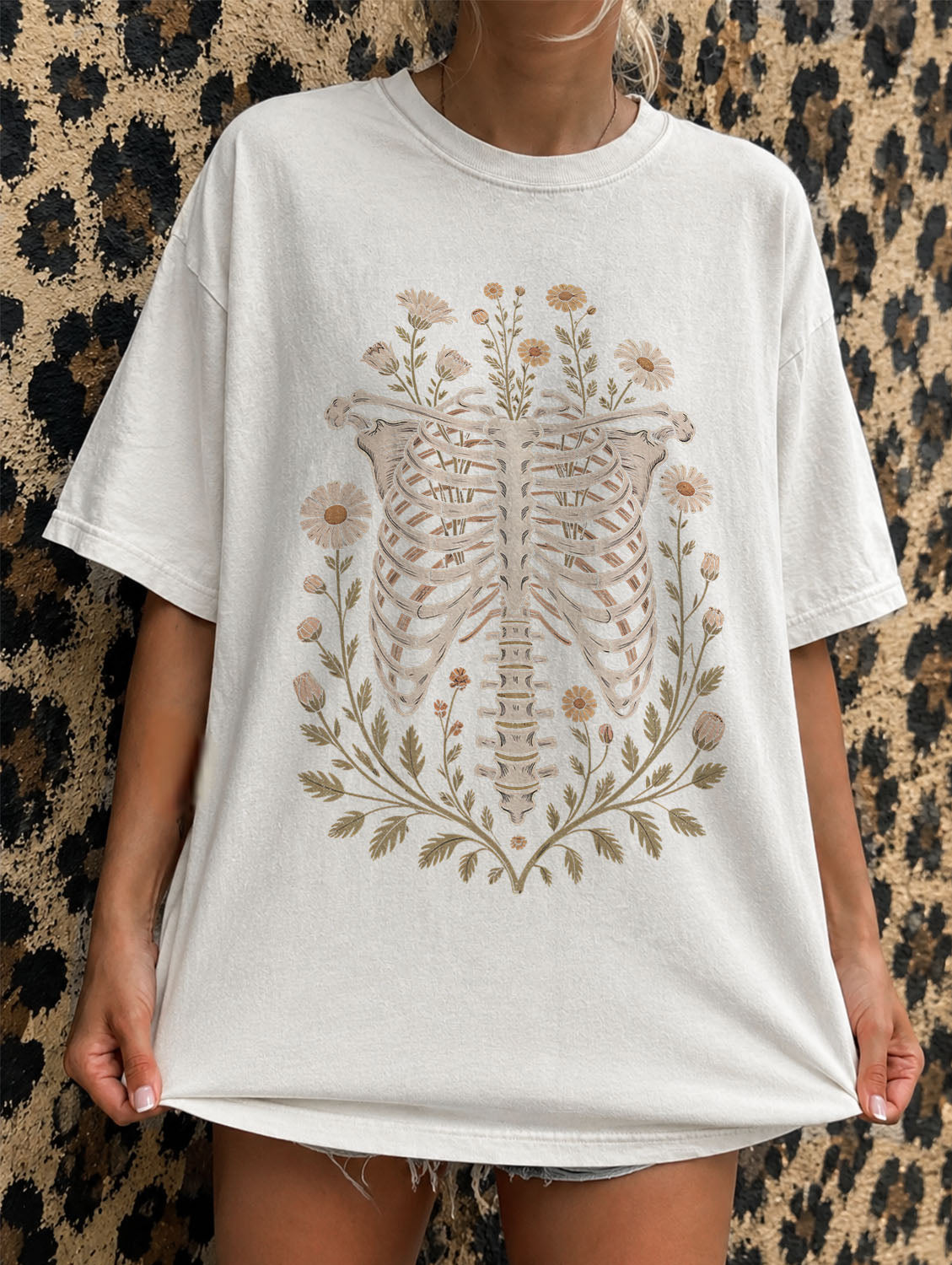 Blooming Bones Skeleton T-Shirt