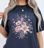 Blossom Bouquet T-Shirt - Navy / S - T-Shirt