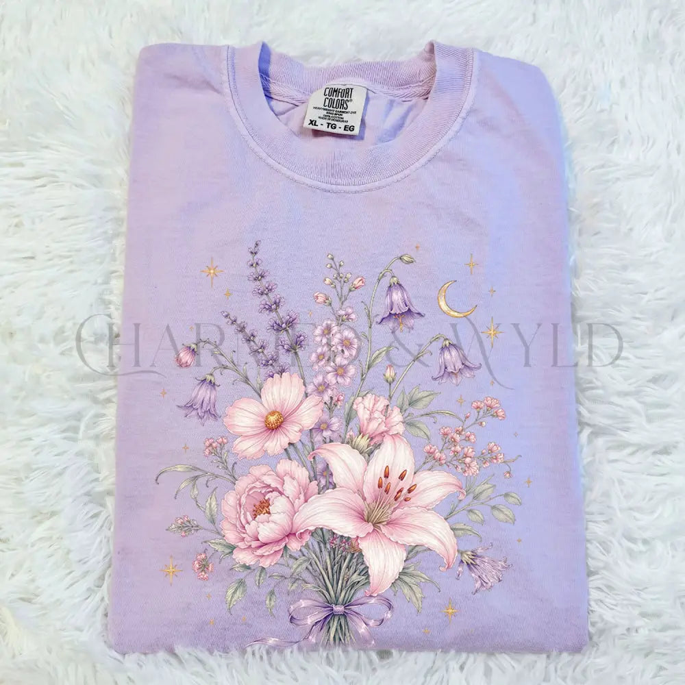 Blossom Bouquet T-Shirt - Orchid / S - T-Shirt