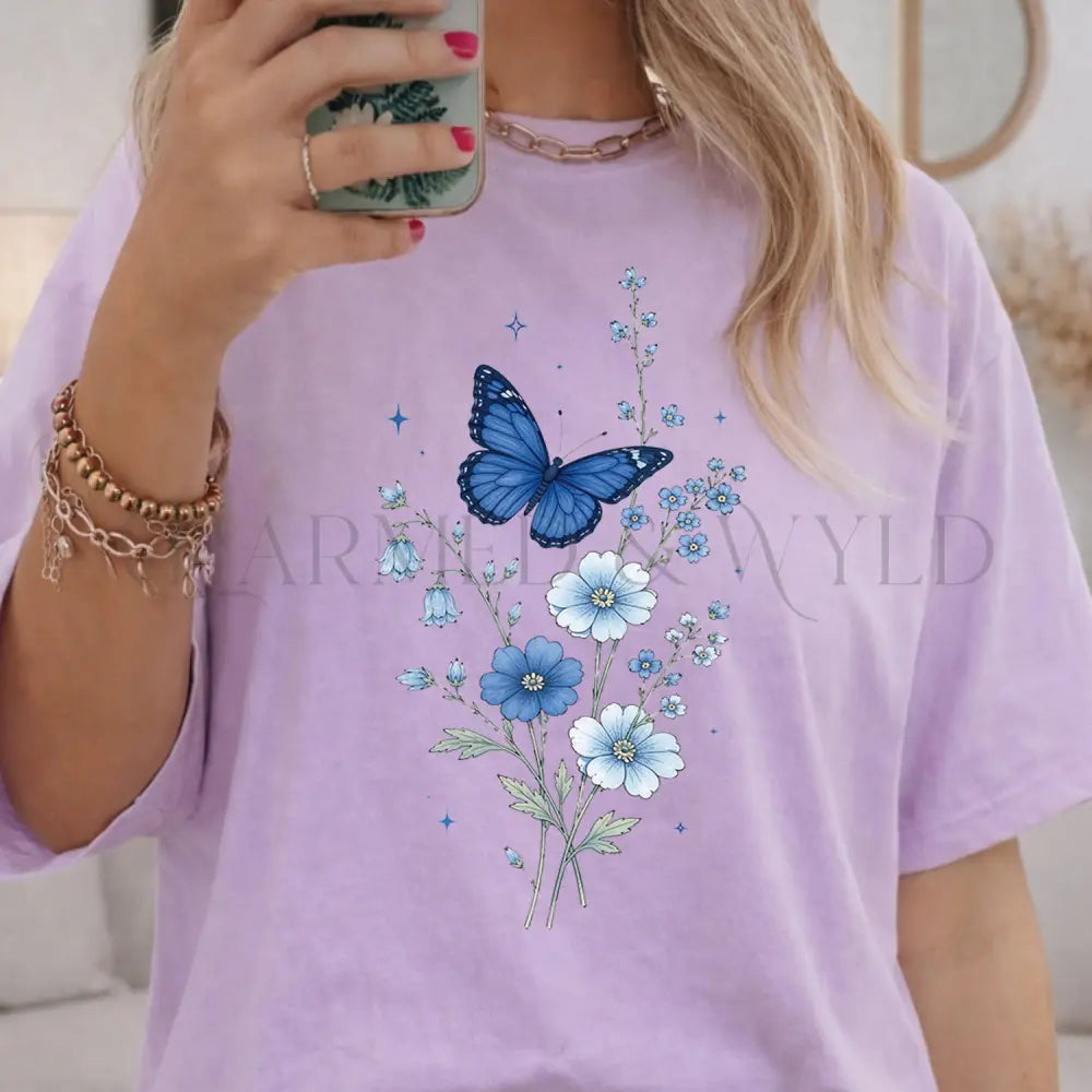 Bluebell Butterfly T-Shirt - T-Shirt