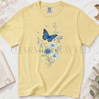 Bluebell Butterfly T-Shirt - Butter / S - T-Shirt