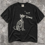 Boop Cat Skeleton Comfort Colors T-Shirt - T-Shirt