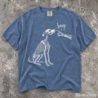 Boop Dog Skeleton Comfort Colors T-Shirt - Blue Jean / S - T-Shirt