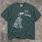 Boop Dog Skeleton Comfort Colors T-Shirt - Blue Spruce / S - T-Shirt