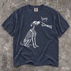 Boop Dog Skeleton Comfort Colors T-Shirt - Navy / S - T-Shirt