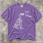 Boop Dog Skeleton Comfort Colors T-Shirt - Violet / S - T-Shirt